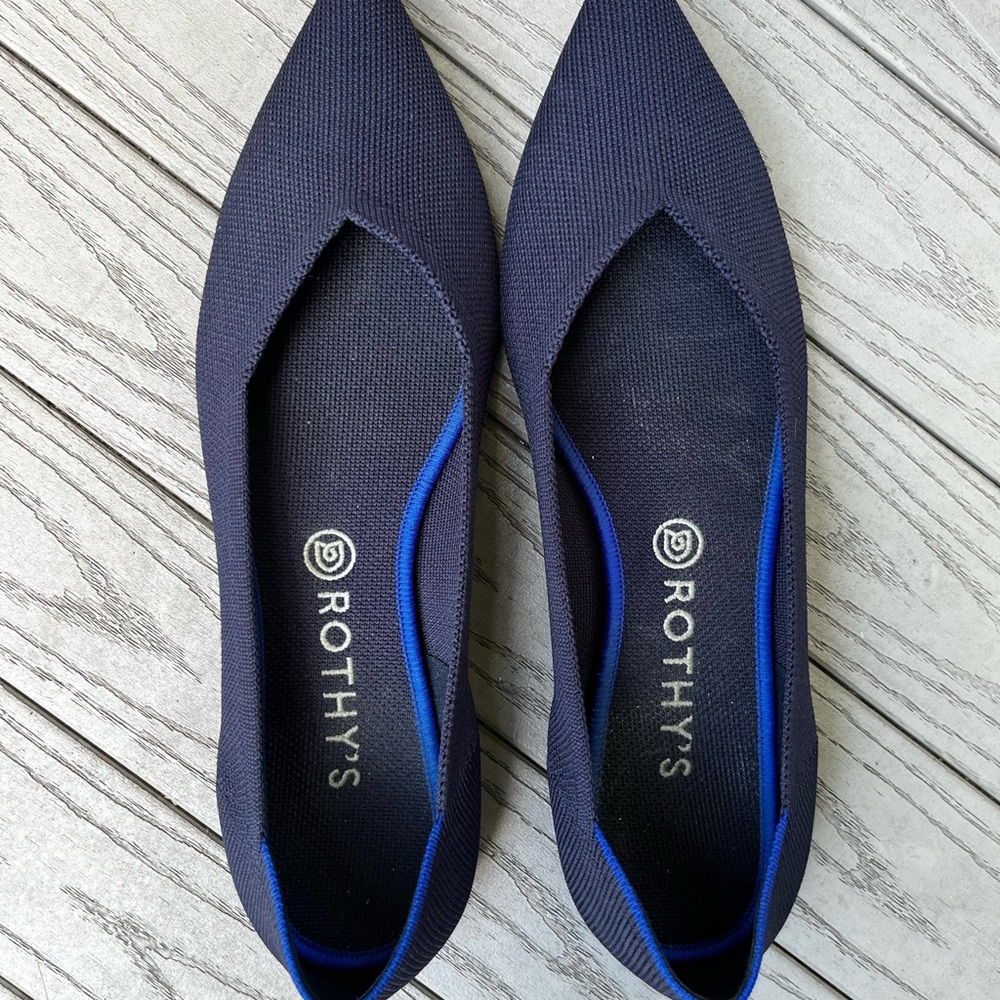 Rothy’s The Point In Navy Size 12 - image 3